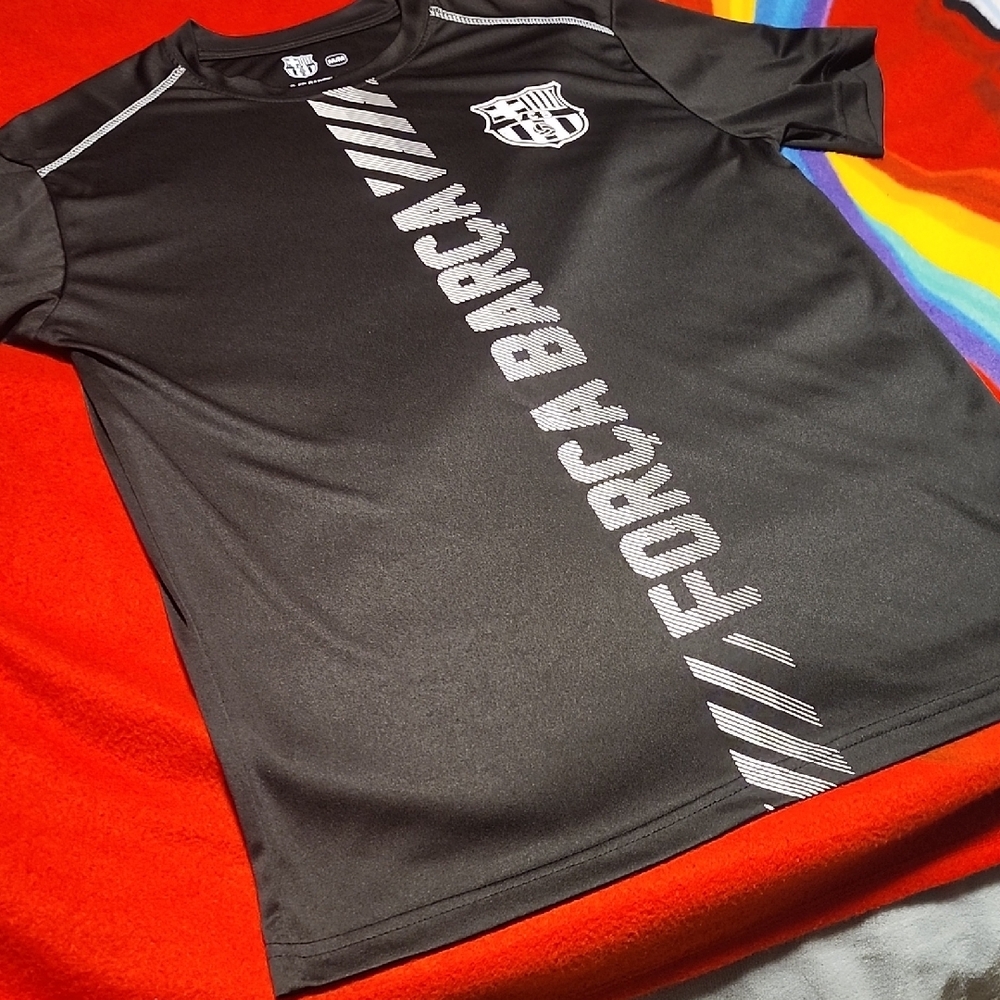 Black Performance Jersey with Moisture-Wicking Fabric